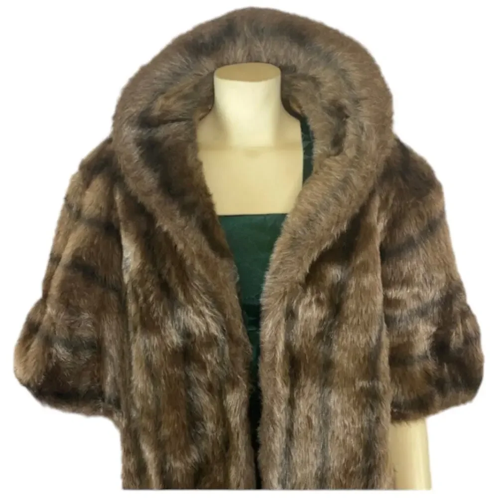 1960s Regina Glenara by Glenoit Mink Fur Stole Capelet Balero Wrap